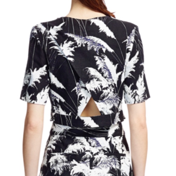 WHISTLES pari print linen crop top, US 4-6, NWT - Picture 7 of 10